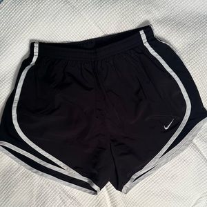 Nike Women’s Tempo Black running shorts with white trim. size S.